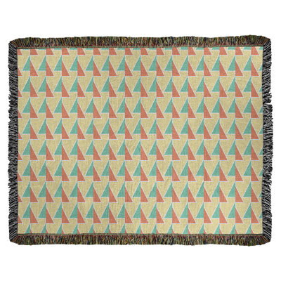 Couverture en coton tissé à flèches changeante