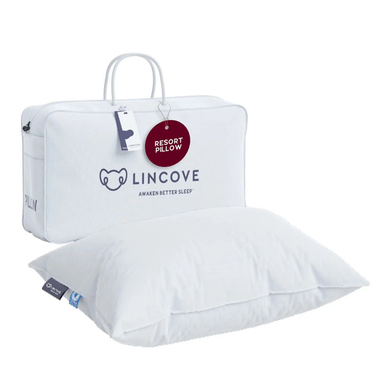 Ensemble de coussins de lit de luxe en duvet de qualité supérieure - Soutien-cou pour un sommeil confortable - 1 paquet