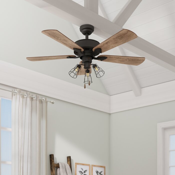 Gracie Oaks Rankins 52'' Ceiling Fan with Light Kit & Reviews | Wayfair