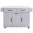 Kitchen Island with Trash Can Storage Cabinet, Kitchen Cart with Drop Leaf, Spice Rack, Towel Rack and Drawer, Rolling Kitchen Island on Wheels with Adjustable Shelf-1754060875