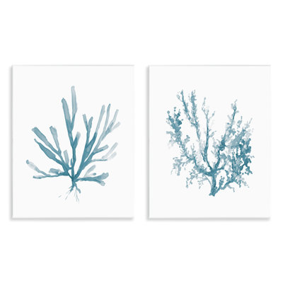 «Simple Abstract Coral Branches», ensemble de 2 plaques murales, design par Carol Robinson