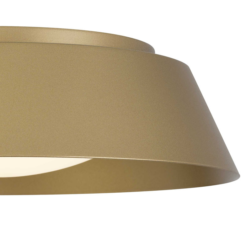 15 inch Brass LED Flush Mount
