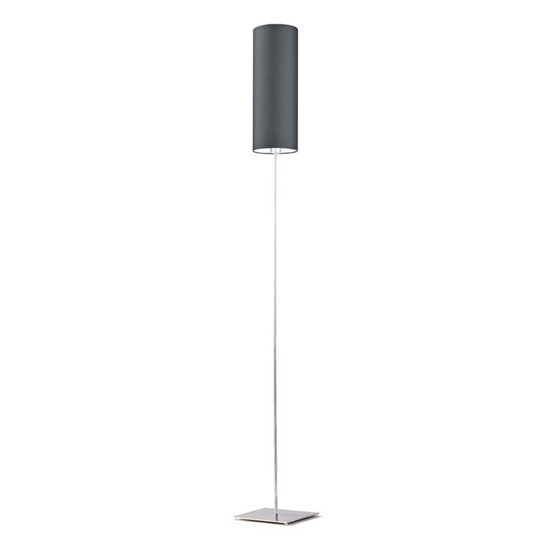 Florencja 165cm Traditional Floor Lamp, Chrome, Graphite
