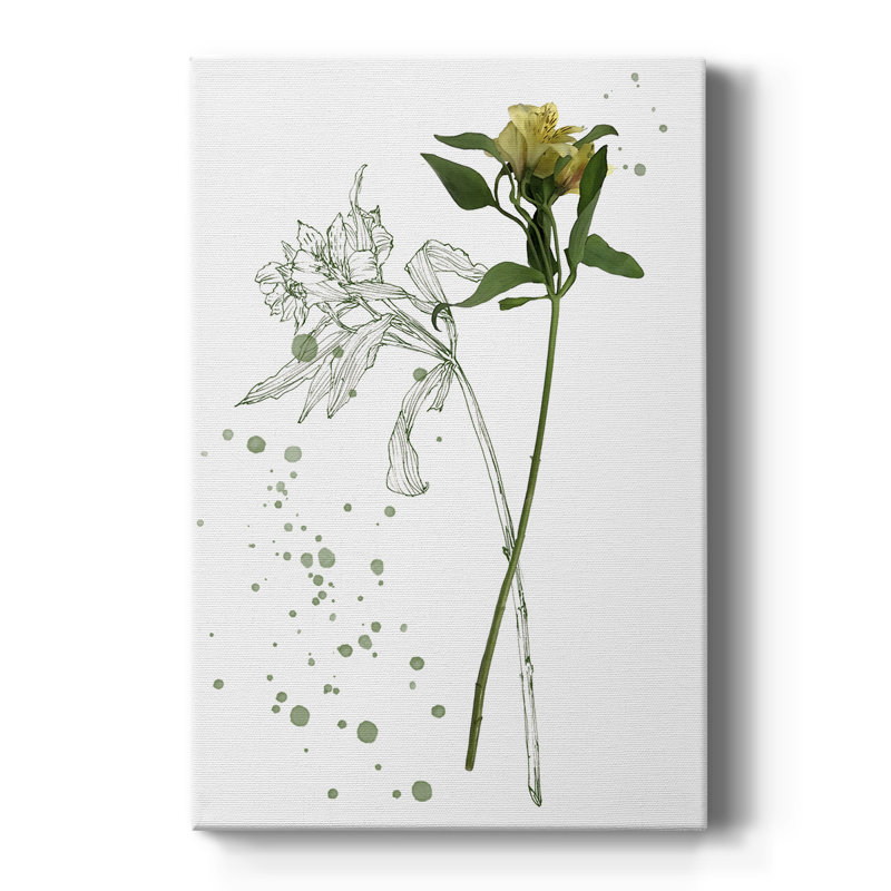 «Botany Flower I», impression sur toile tendue, H 27 po x l 16 po x P 1 po