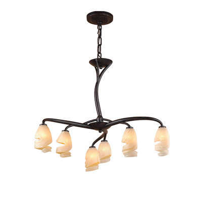 Kleinman 6 - Light Shaded Chandelier