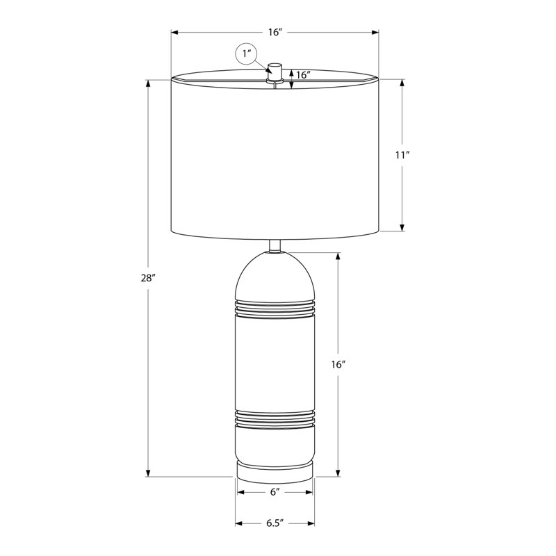 Lighting, 28 po, lampe de table, résine, abat-jour, contemporain, moderne, Noir, noir, noir, noir, Gris