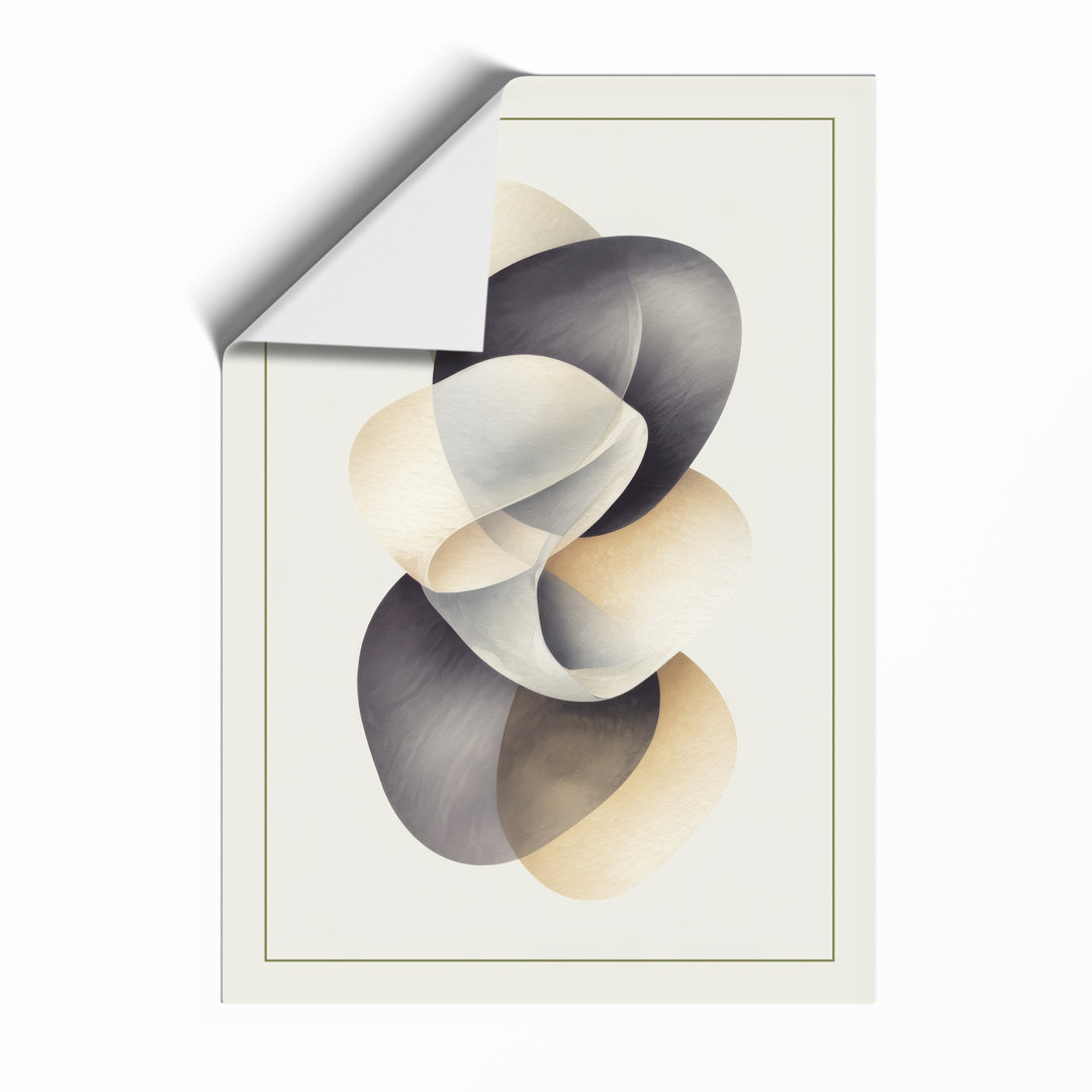 Spiraling Forms Minimalist Framed Art Print