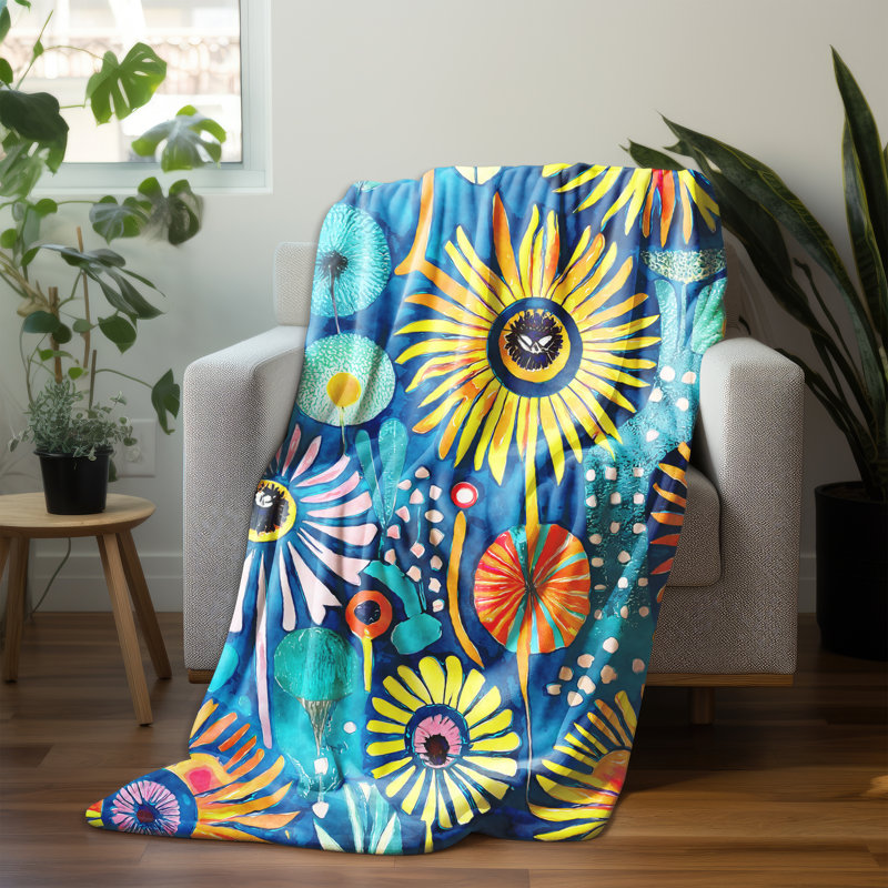 Throw Blanket, 80" L x 68" W