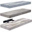 Ensemble de 3 tablettes flottantes longues avec fixation invisible Sorbus - bleu / gris / blanc-1450272127