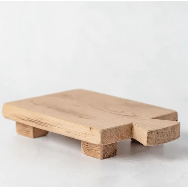 Small Wood Soap Stand Riser Decorative Tray, 2" H x 9" W x 5.5" D
