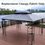 Remplacement de la couverture de pavillon de jardin à double toit 13 x 10 pi - Gris, auvent supérieur gris, hydrofuge et bloquant
