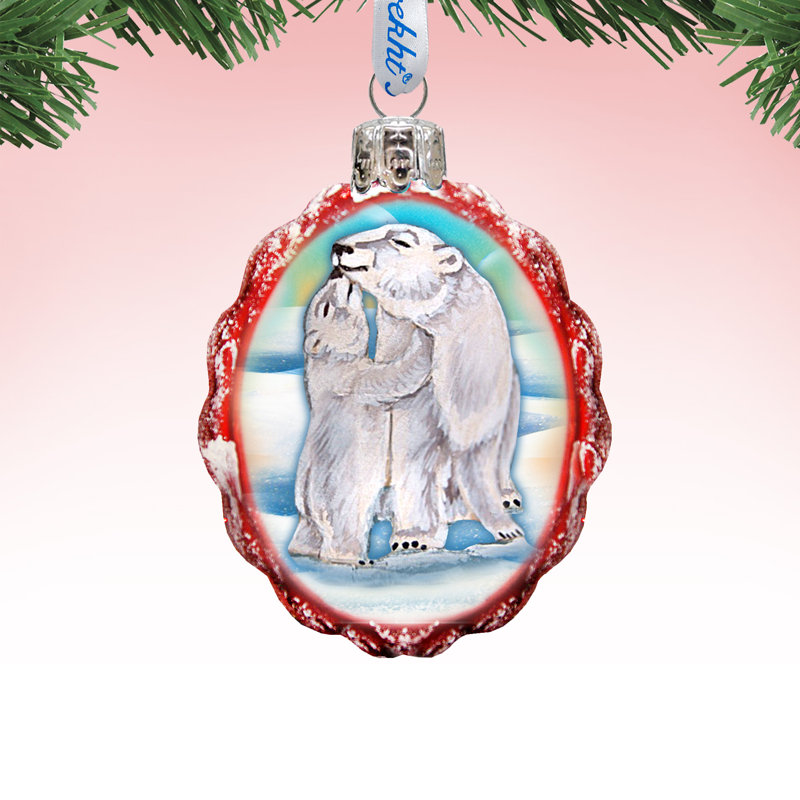 Keepsake 3'' Handmade Glass Photo Ornament