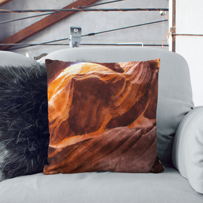 Sandstone in Antelope Canyon Scatter Cushion