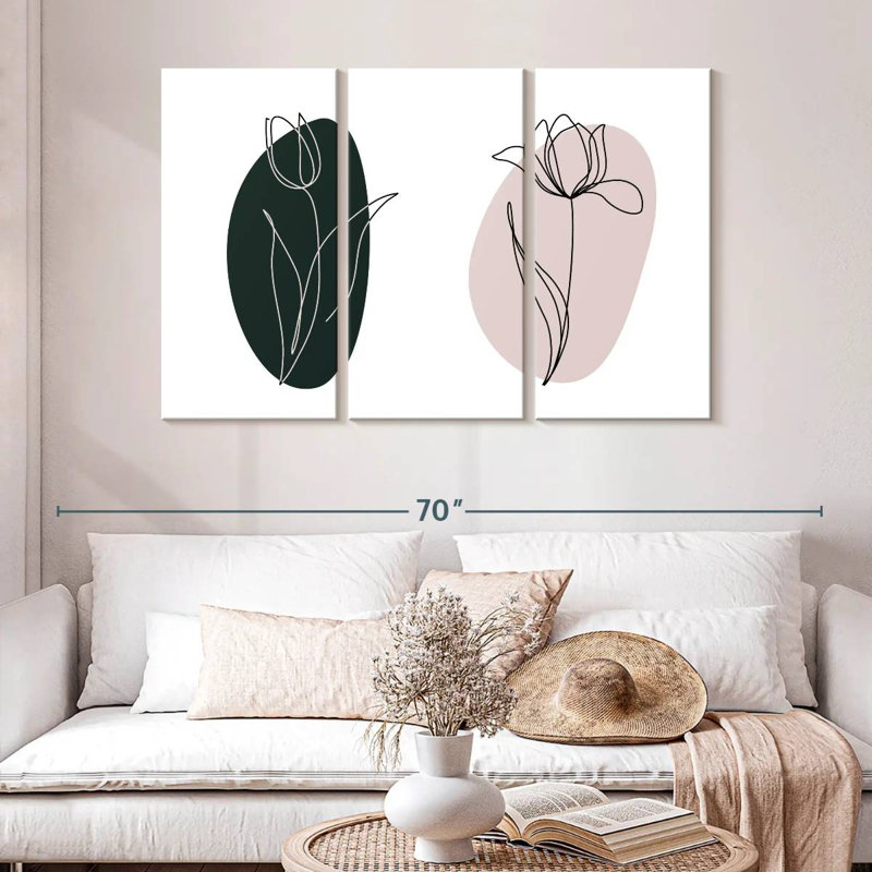 Fleur de tulipe Harnek, H 32 po x l 50 po