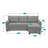 Fanechka Modern Velvet L-Shaped Sectional Sleeper Sofa Bed – Reversible Pull Out Couch with Storage-301518709