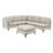 Linen Modular Sectional Sofa with Easy Assembly and Custom Configuration