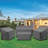 Patio Furniture Set Covers for 4 Piece Outdoor Conversation Set-978480413-978480414