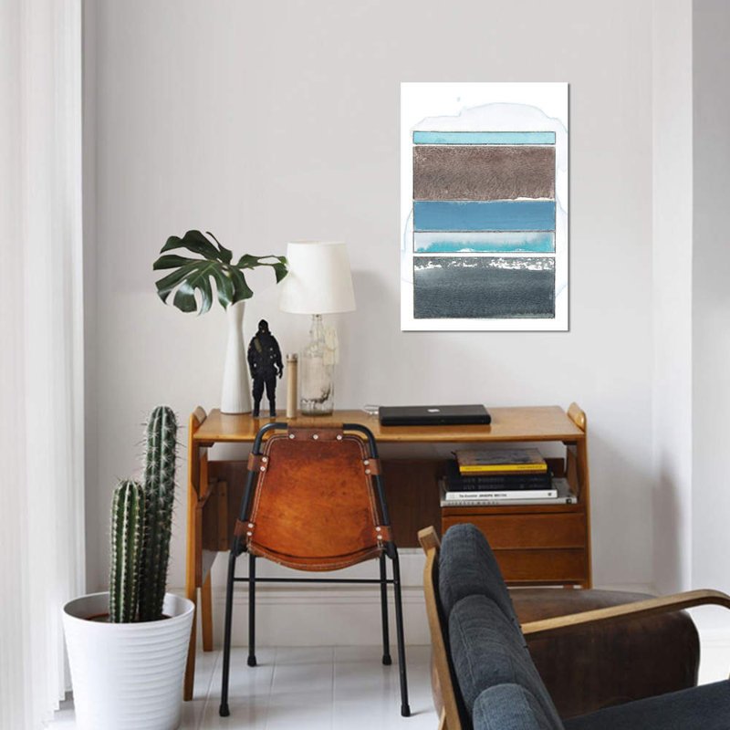 «Pacific Horizon VIII» par Rob Delamater, reproduction sur toile, H 12 po x l 8 po x P 0,75 po, Toile tendue, Pas de tapis