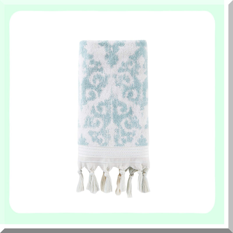 AquaLux Turkish Cotton Hand Towel Set - Mirage Fringe Collection
