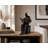 Reader Bookend Sculpture – Black Resin