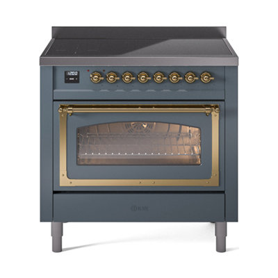 ILVE Nostalgie II Noblesse 36 po à induction, éléments à induction (porte vitrée)