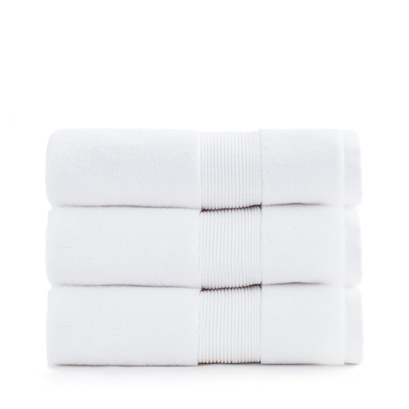 Cotton Blend Hand Towel, White