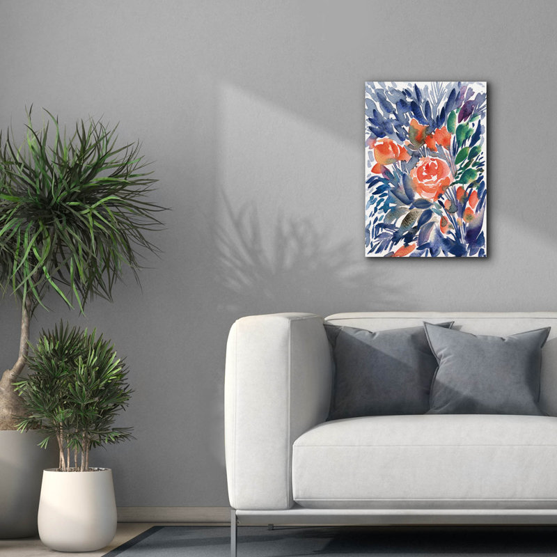 Art mural sur toile Epic Graffiti «Wild Blooms» par Kristy riz, H 26 po x l 18 po x P 0,75 po