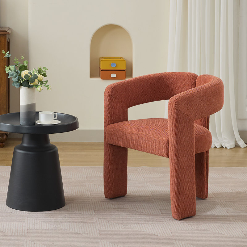 Chaise avec accoudoirs Modern, Orange