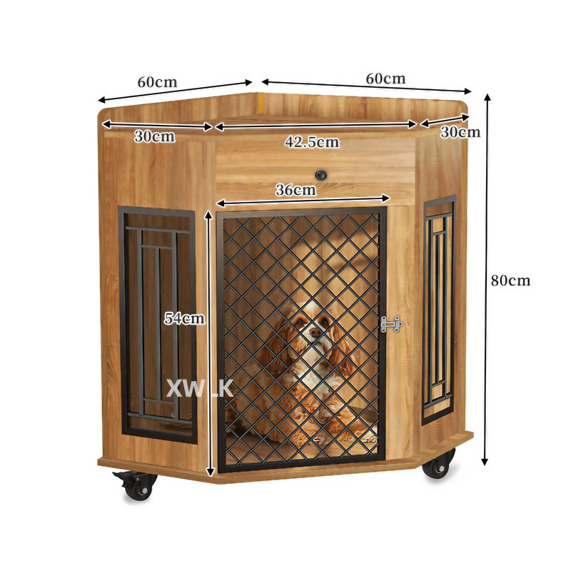 Corner Table End Dog Crates