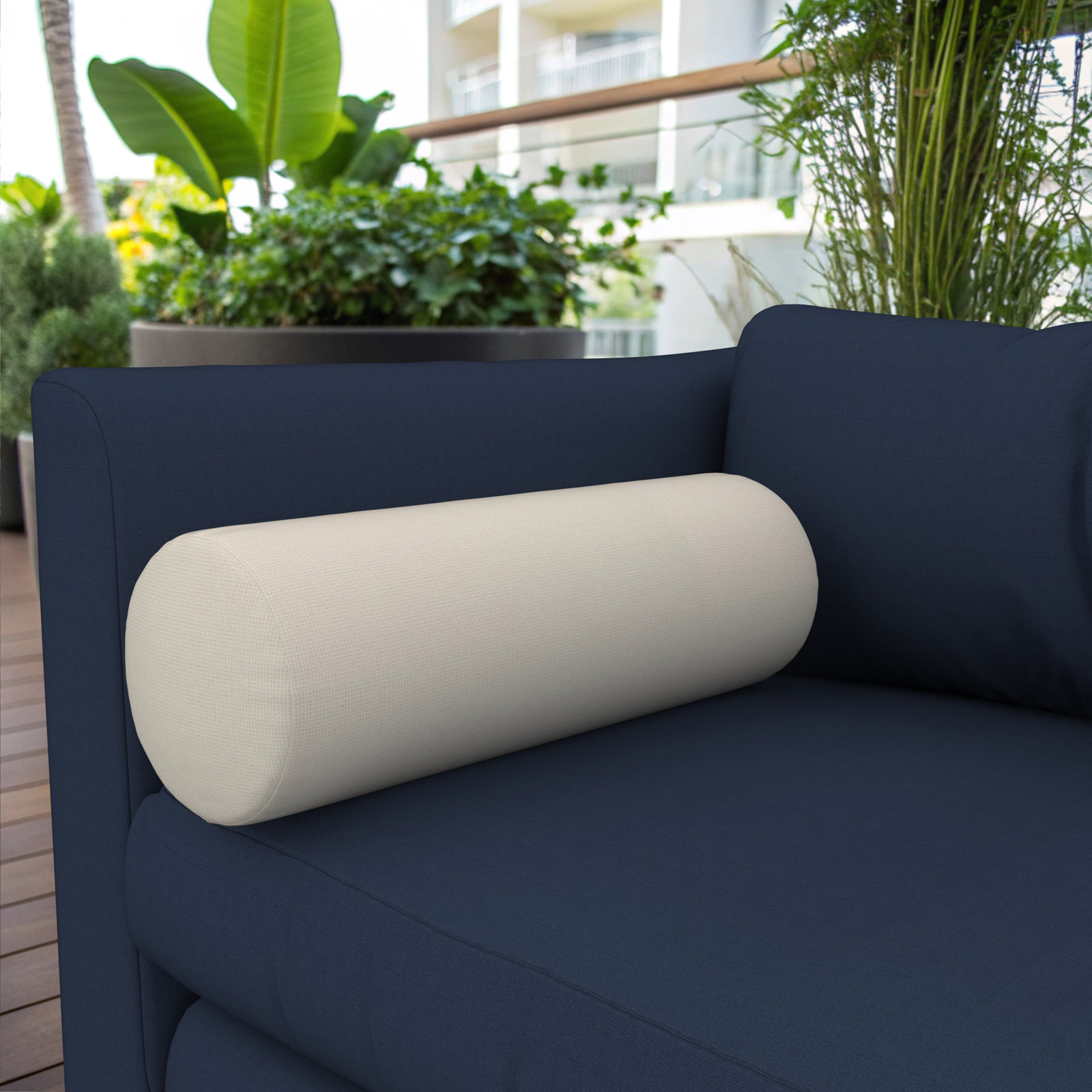 Amala Sunbrella® Throw Pillow, Play Snow
