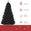 Arbre de Noël classique non illuminé - arbre artificiel avec base robuste, installation facile pour le salon, le vestibule et les fêtes