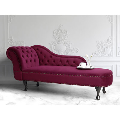 Jeb Velvet Chaise Lounge