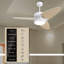 Light Pro 52 in. LED Indoor White Smart Ceiling Fan with Remote Control-114491608-115612934