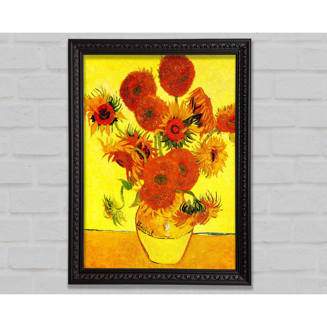 Sonnenblumen von Vincent Van Gogh - Einzelne Bilderrahmen Kunstdrucke