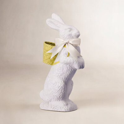 Standing Chocolate Bunny Figurine