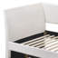 Lit de jour simple tapissier blanc avec couchette-202000309-202000310
