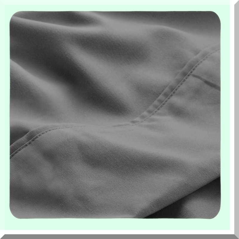 BreathableSoft Microfiber Sheet Set - Deep Pocket - Grey - Luxurious Bedding for Comfort and Style, King Sheet Set