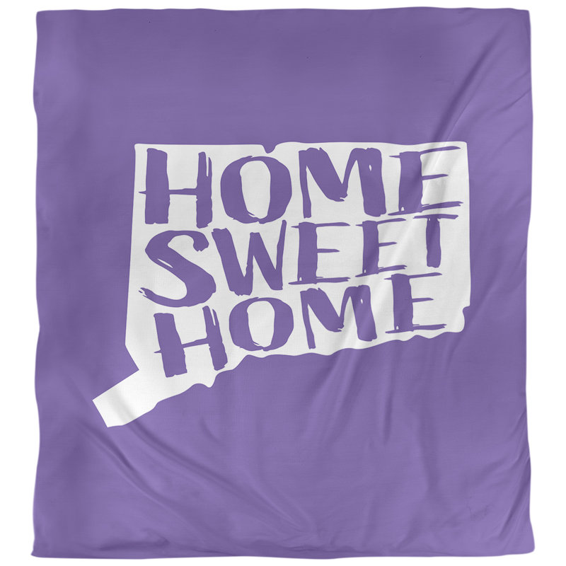 Housse de couette connecticut doux, Microfibre, Housse de couette pour grand lit, Mauve