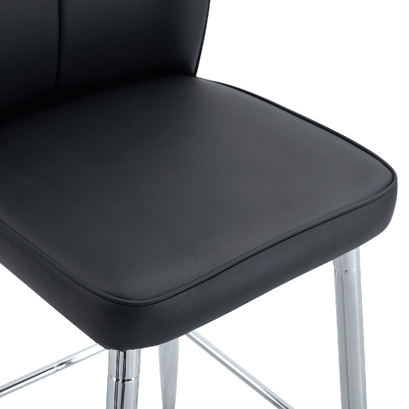 Chaise de bar Modern Modern, Gris, Argent