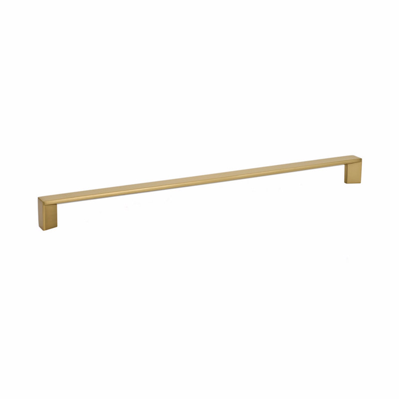 Emtek Trinity Cabinet Pull cc, 12", Satin Brass