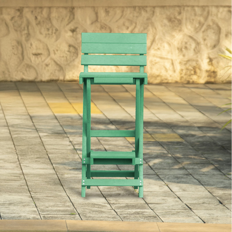 Tabouret de bar pliant extérieur recyclé Key West , Vert