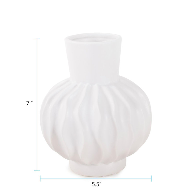 Hammontree Bulbous Abstract Vase- Small