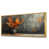 Toile avec cadre flottant or