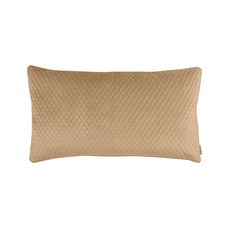Valentina Quilted Medium Pillow, Très grand lit, Jaune