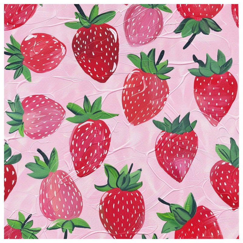Édredon Strawberries Bedding Fruit Boho, Très grand lit