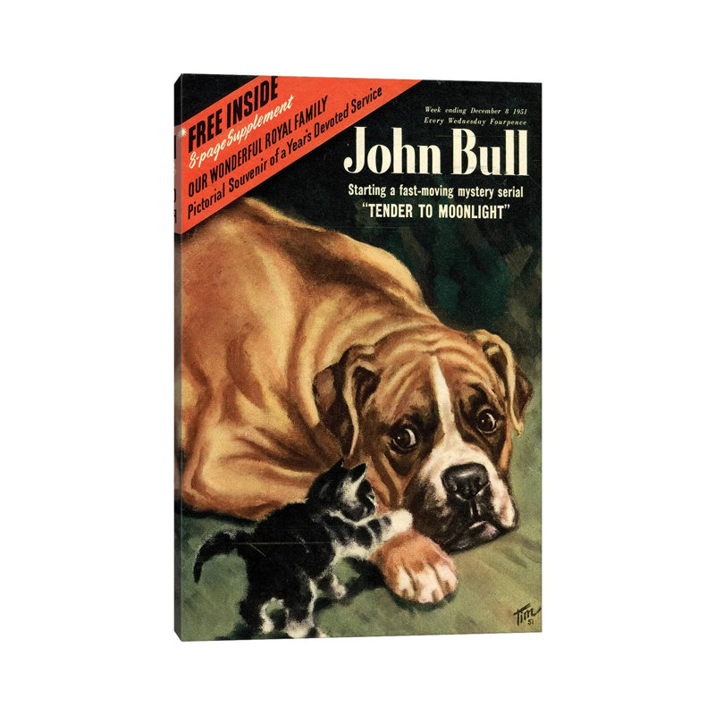1951 John Bull Magazine Cover by The Advertising Archives - Gallery-Wrapped Canvas Giclée on Canvas, 20.32 cm H x 30.48 cm W
