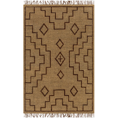 Tapis brun / brun clair à tissage plat Alfi Southwestern