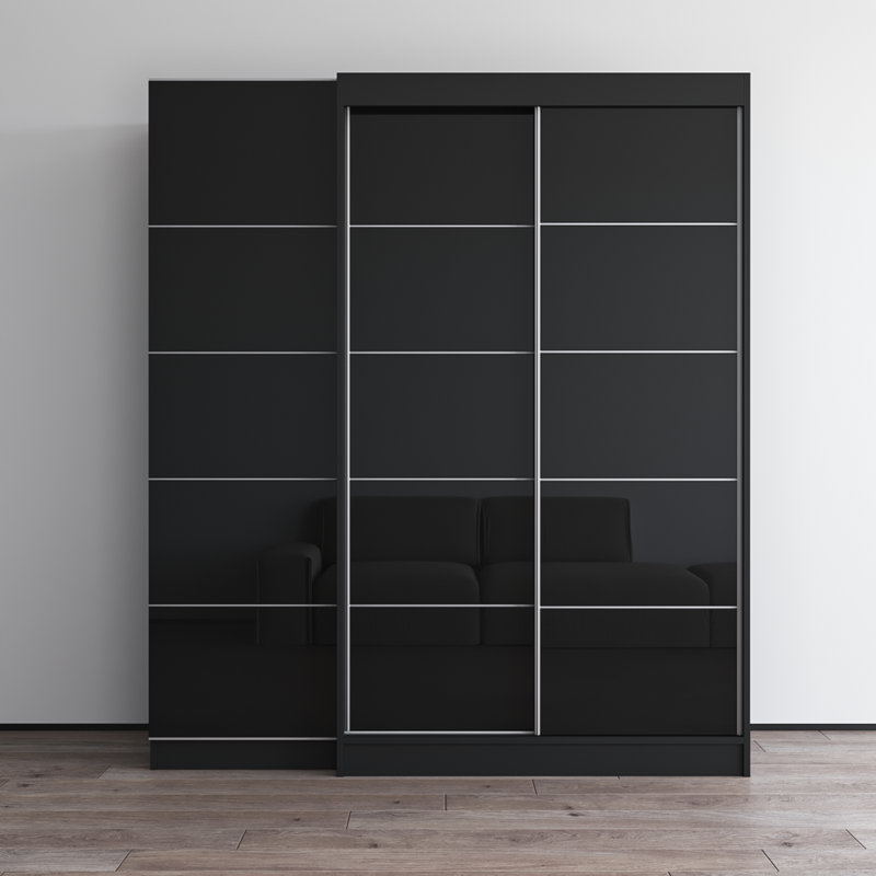 Armoire 68,9 "A120-A1 Aria Aria, Noir, H 79 po x l 69 po x P 26 po