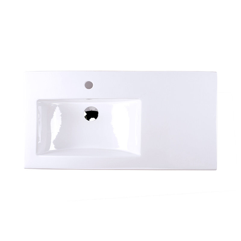 Aquaquattro 18.88 in. L Bathroom Sink, Single Hole