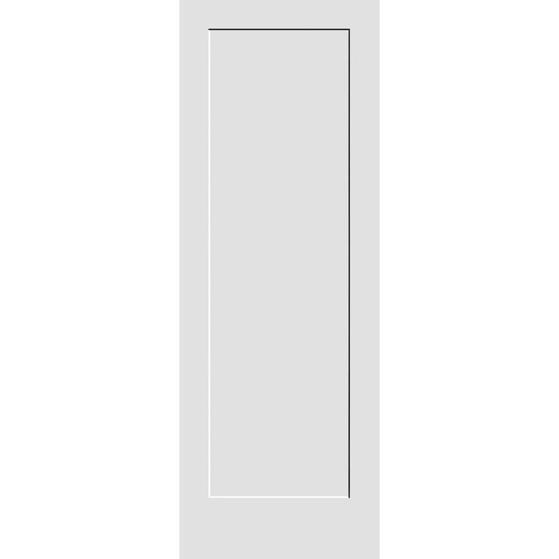 Primed White Solid Wood Interior Shaker Door Slab, 34" x 84"